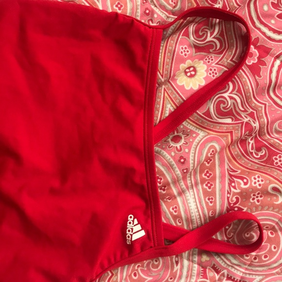 Adidas Red One Piece Swimsuit - Picture 5 of 6